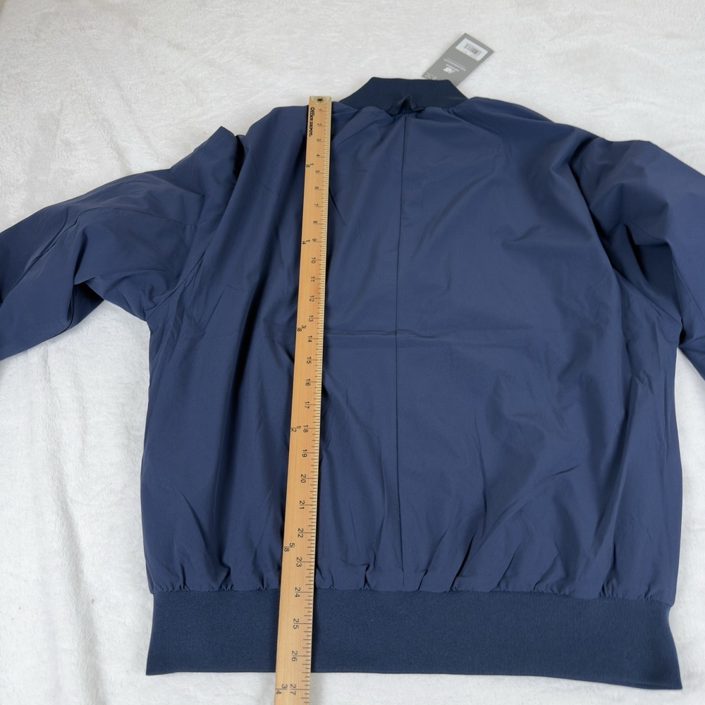 New Balance Oversize‎ Shifted Jacket Lined MJ43520 New Men's Small Navy Blue - Picture 7 of 12